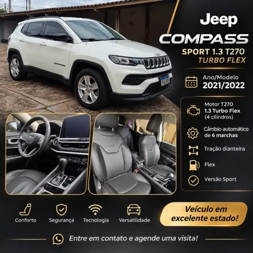 Jeep Compass Sport T270 1.3 TB 4X2 Flex AUT 2022