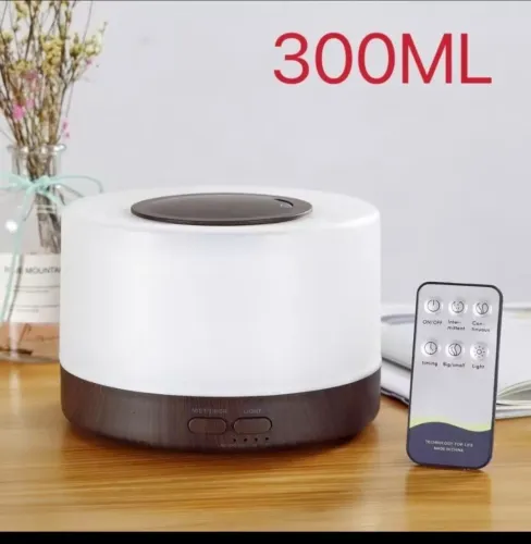 Difusor de Aroma, Umidificador de Ar Ultrassônico 300ml