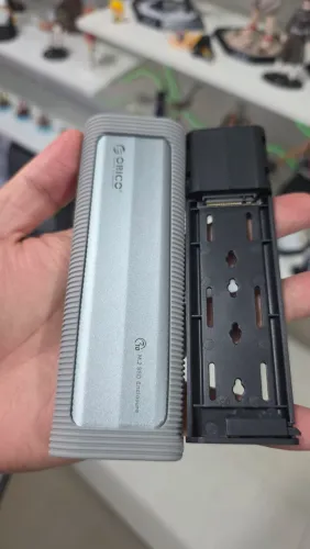 Case USB Tipo C versão 3.0 para SSD M.2 NVME ou NGFF (Sata) 10Gbps- portátil pc gamer note