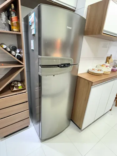 Geladeira Consul Frost Free Inox Escovado - Aproximadamente 380L