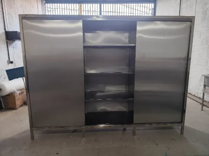 Armário inox porta correr 2500×600×900 mm