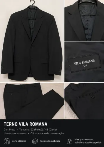 Terno preto completo!!