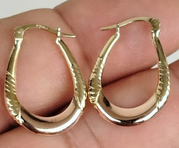 Brincos Argola Ouro 18k Amarelo e rosé