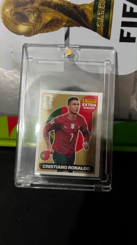 FIGURINHA EXTRA STICKER CRISTIANO RONALDO OURO COPA DO MUNDO 2026