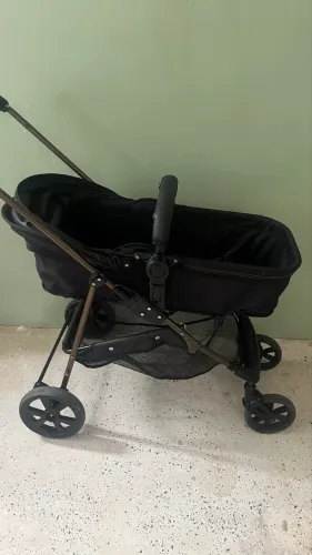 Carrinho de bebê com Moisés