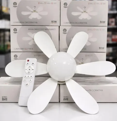 Lâmpada 60w com ventilador OÁSIS
