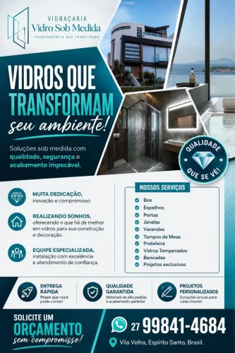 Vidraçaria Vidro Sob Medida
