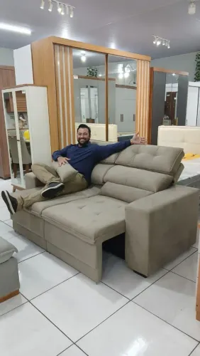 SOFÁ RETRÁTIL E RECLINÁVEL
