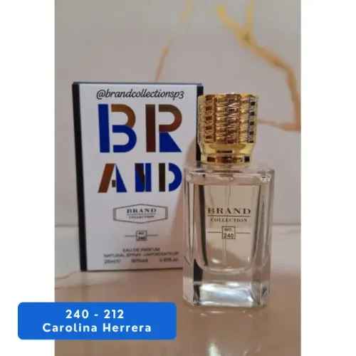 Perfume Brand Collection nº 240 - 25ml Inspiração: 212 Eau de Toilette Carolina Herrera