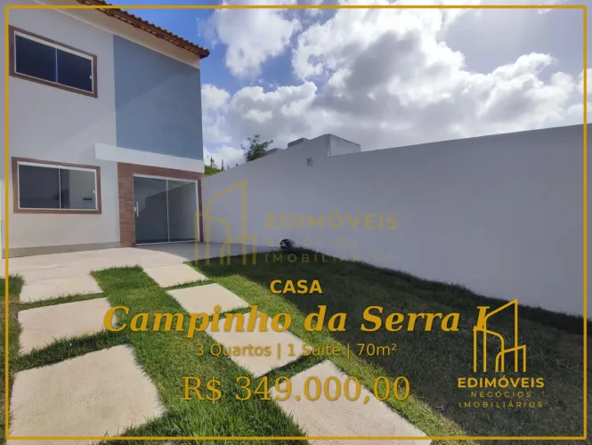 Não Perca: Casa Moderna com 3 Quartos em Campinho da Serra I