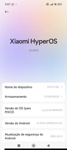 Vendo celularXiaomi  poco C85  256g