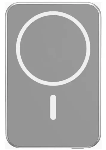 Carregador Portátil Universal ultra rápido 5.000mah com Magsafe prata Geonav