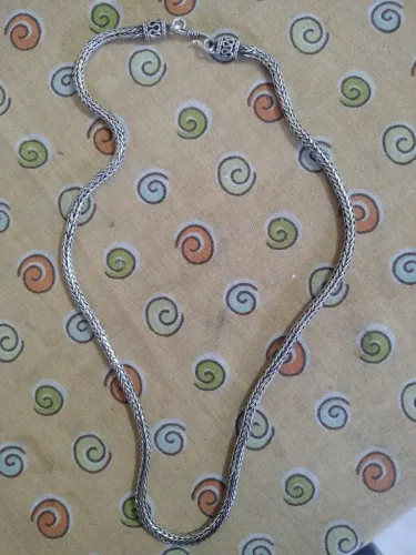 Corrente de prata puta indiana grossa 