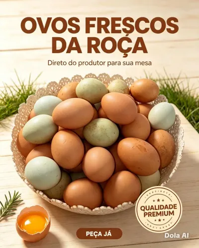 Produto direito da roça feito com qualidade é com carinho pra você!