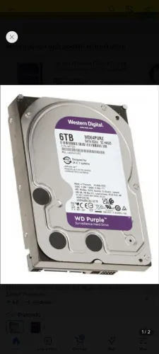 HD WD 6tb Purple 100%