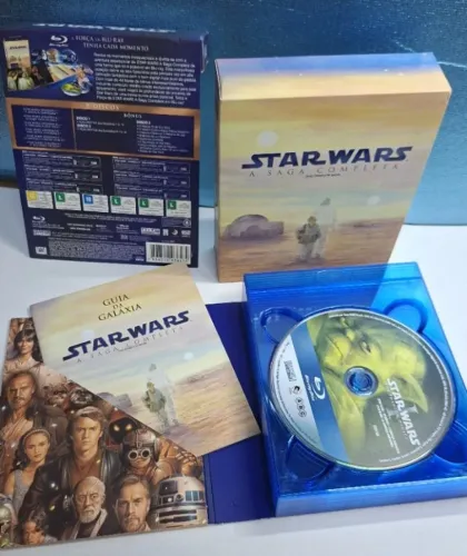 Coleção Blu-Ray Star Wars "Saga Completa" - Episódios 1 ao 6 - 9 Discos