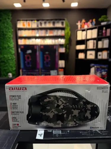 BOOMBOX AIWA PLUS CAMUFLADA PROMOÇÃO