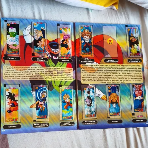 Álbum dragonball z cinza falta 1 figurinha