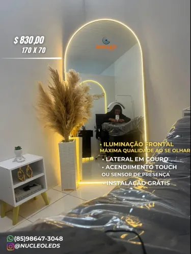 Espelho com led orgânico ( nosso queridinho)