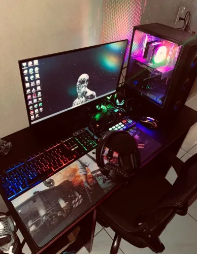 PC Gamer Completo Ryzen 5 4500, RX 580 8GB, 16GB DDR4 e SSD 500GB