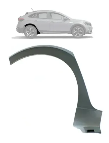 Moldura Paralama Traseiro Dir Volkswagen Nivus 2020 A 2024
