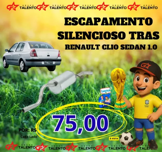 Silencioso Traseiro Clio