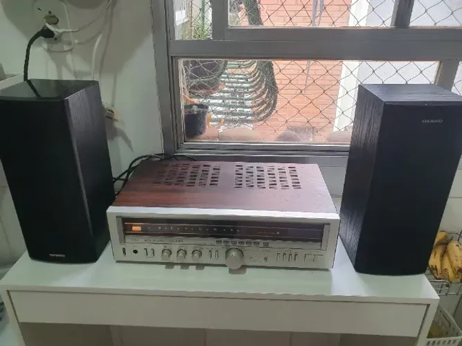 Receiver Sansui 3900 com pré amplificador valvulado fosi