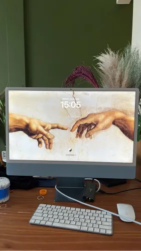 iMac 24" Apple M3 (2023) Azul - Excelente Estado | Completo ?