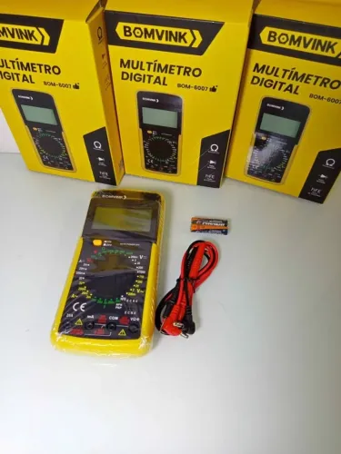 Multímetro Digital Profissional Bomvink - Precisão e Segurança para seus Projetos!