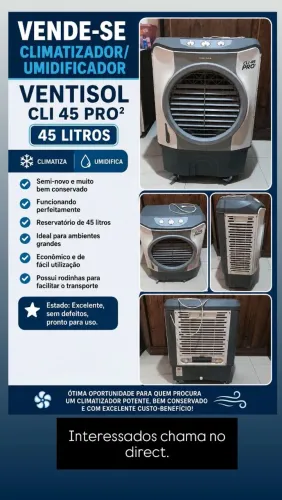 Vende-se climatizador ventisol 45 l