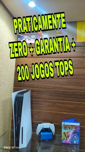PS5 + garantia + 200 jogos tops 