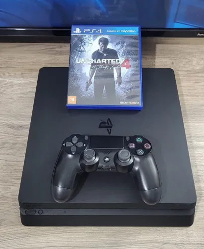 PS4 SLIM 1,5 TB Completo 1 jogo