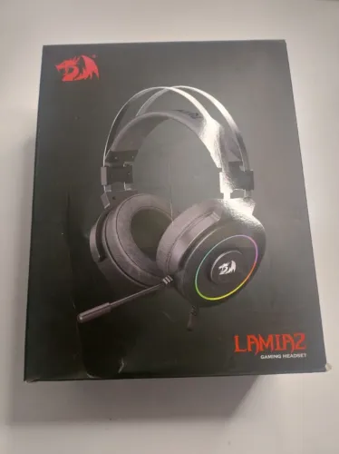Headset Gamer Redragon Lamia 2, RGB, 7.1, 40mm, Suporte Incluso - H320RGB-1