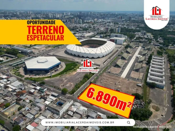 Terreno medindo 6.890m² lado da Arena da Amazônia