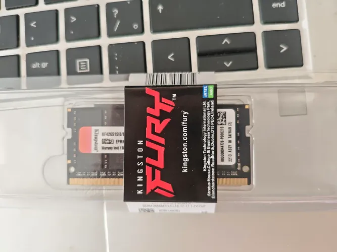 Memória ram ddr4 8 gb 2666 mhz soddim - nova (lacrada) Fury