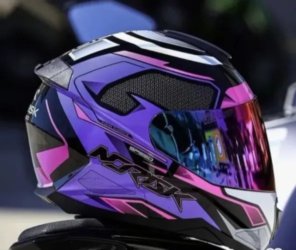 Promoção Shopee! Capacete Norisk Speedmax Pink Brilhante - Segurança com Muito Estilo