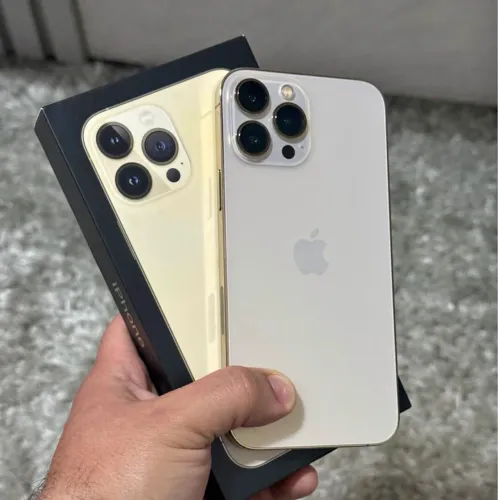 iPhone 13 Pro Max dourado 128 Gb 6 meses garantia