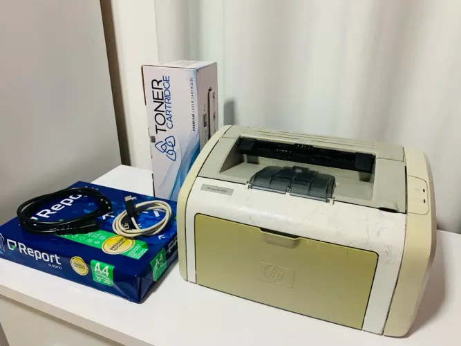 Impressora HP LaserJet 1020 - Tonner - Pronta para uso
