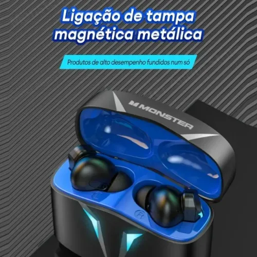 Fone de Ouvido Bluetooth Gamer de Baixa Latência