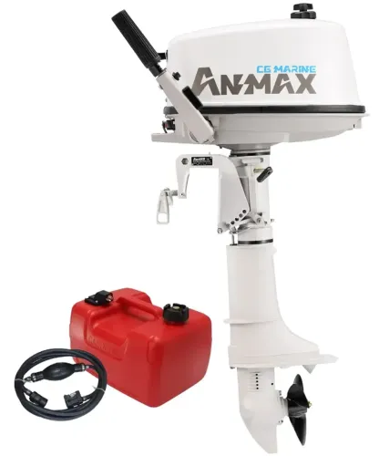 Motor Anmax 5HP Manual - Motor de Popa Novo