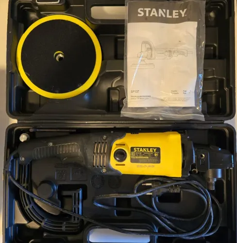 Lixadeira de polimento Stanley Sp137k 7 1300w Cor: Amarelo, Frequência 50 ~ 60hz
