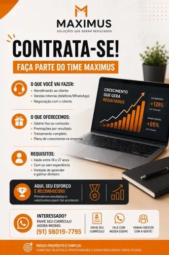 OPORTUNIDADE DE EMPREGO