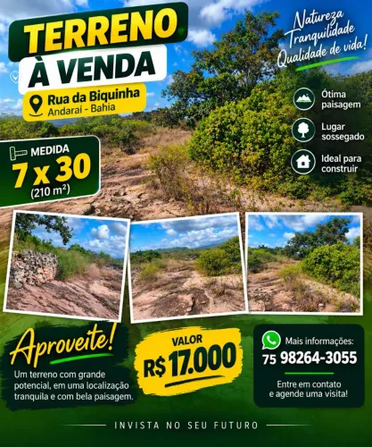 Terreno em Andaraí Bahia