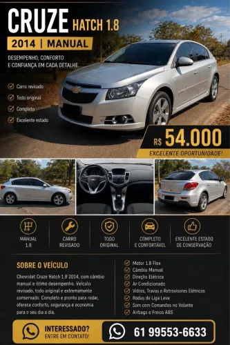 Chevrolet Cruze HB Sport LT 1.8 16V Flexp. 5P MEC 2014