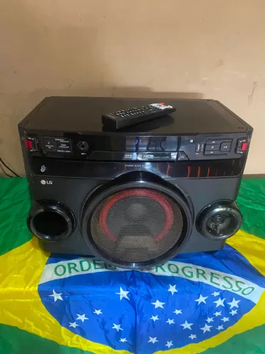 Mini System LG OM4560 usado FUNCIONANDO TUDO