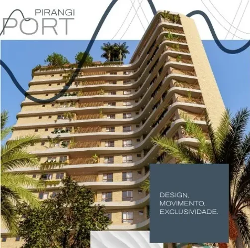 Residencial Pirangi Port (Lançamento) - Apto 1/4 com suíte de 47 m², 2 vagas por 443.467