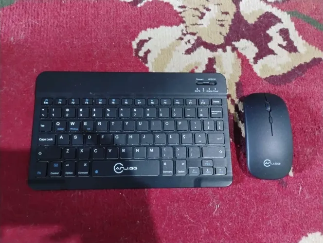 Teclado e mouse sem fio bluetooth 