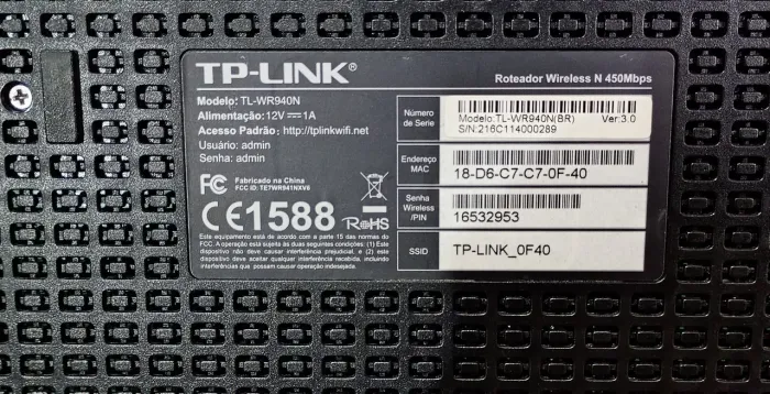 Roteador TP-LINK Wireless N 450Mbps