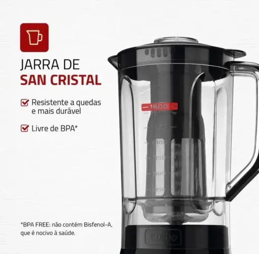 Liquidificador Mondial L-99 Turbo Power 550W