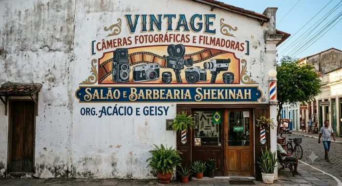 Vintage câmeras fotográficas e filmadoras